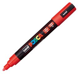 Uni-Ball PC-5M marker Bullet tip Red