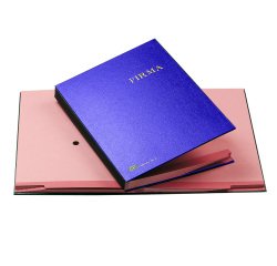 Libro firma - 14 intercalari rinforzati - 24x34 cm - blu - Fraschini