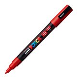 Uni-Ball PC-3M marker Bullet tip Red