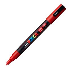 Uni-Ball PC-3M marker Bullet tip Red