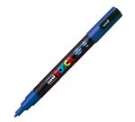 Marcatore a base d'acqua Uni Posca PC3M - punta fine da 0,9mm a 1,3mm - blu - Uni Mitsubishi