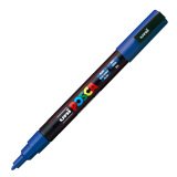 Marcatore a base d'acqua Uni Posca PC3M - punta fine da 0,9mm a 1,3mm - blu - Uni Mitsubishi