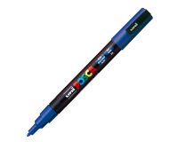 Marcatore a base d'acqua Uni Posca PC3M - punta fine da 0,9mm a 1,3mm - blu - Uni Mitsubishi