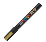 Marcatore a base d'acqua Uni Posca PC3M  - punta fine da 0,9mm a 1,3mm - oro - Uni Mitsubishi