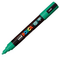 Uni-Ball PC-5M marker Bullet tip Green