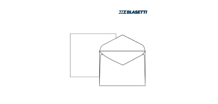 Busta extrafine Campidoglio - lembo gommato - 12 x 18 cm - 100 gr - bianco - Blasetti - conf. 500 pezzi