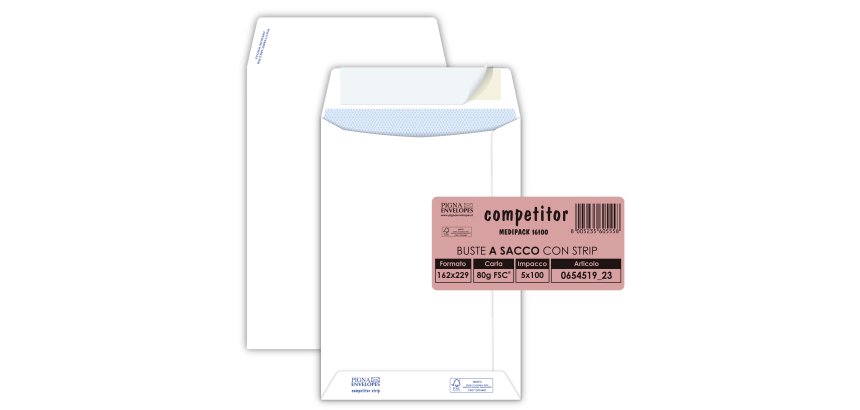 Pigna Competitor envelope White 100 pc(s)