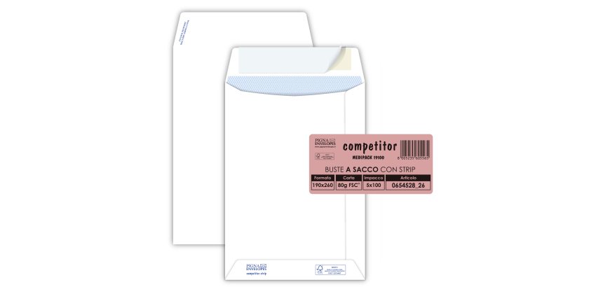 Pigna Competitor envelope White 100 pc(s)
