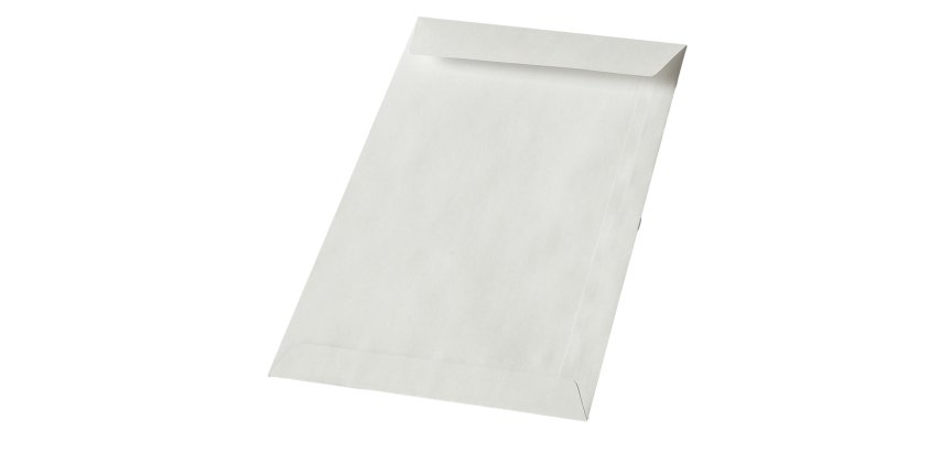 Busta a sacco - lembo non gommato - 8 x 12 cm - 50 gr - bianco - Blasetti - conf. 2000 pezzi