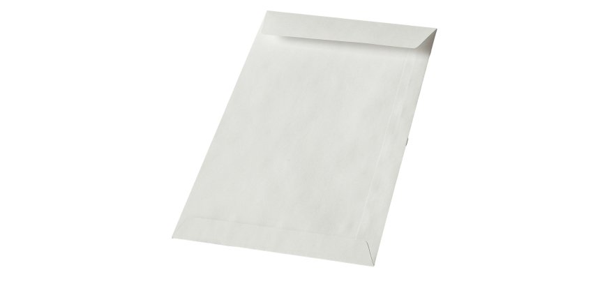 Busta a sacco - lembo non gommato - 8 x 12 cm - 50 gr - bianco - Blasetti - conf. 2000 pezzi