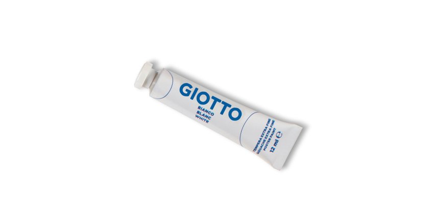 Tempera Tubo 4 - 12ml - bianco - Giotto