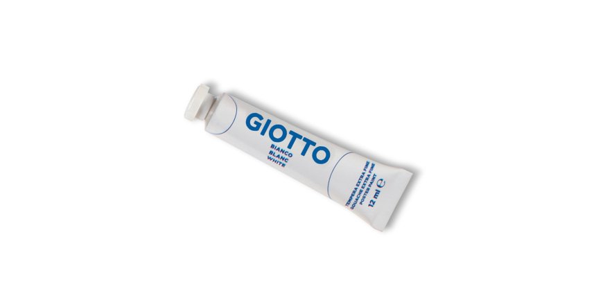 Tempera Tubo 4 - 12ml - bianco - Giotto