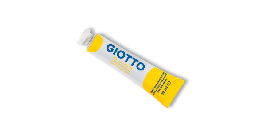 Tempera Tubo 4 - 12ml - giallo limone - Giotto