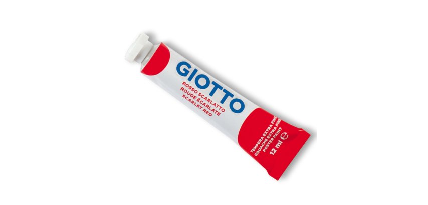 Tempera Tubo 4 - 12ml - rosso scarlatto - Giotto