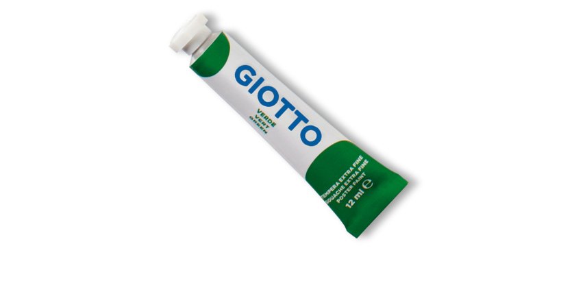 Tempera Tubo 4 - 12ml - verde - Giotto