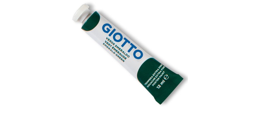 Tempera Tubo 4 - 12ml - verde smeraldo - Giotto