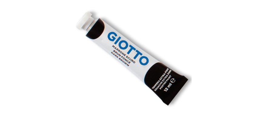 Tempera Tubo 4 - 12ml - marrone - Giotto