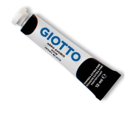 Tempera Tubo 4 - 12ml - nero - Giotto