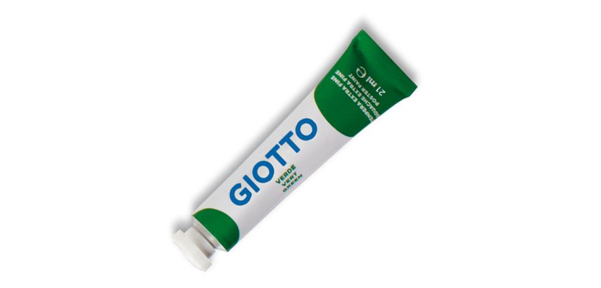 Tempera Tubo 7 - 21ml - verde - Giotto