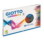 Pastello Supermina - mina 3,8 mm - colori assortiti - Giotto - astuccio 36 pezzi