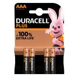 Pila Mini Stilo AAA Plus100 - MN2400 - Duracell - blister 4 pezzi