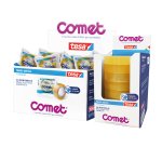 Nastro adesivo - confezionato singolarmente -15 mm x 10 m - cellophane - trasparente - Comet