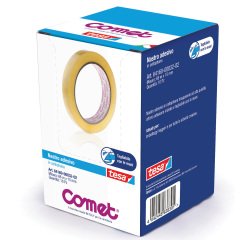 Nastro adesivo - 66 m x 1,5 cm - cellophane - trasparente - Comet