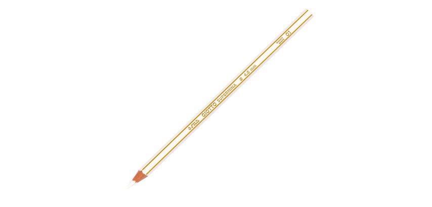 Pastello Supermina - mina 4 mm - bianco 01 - Giotto