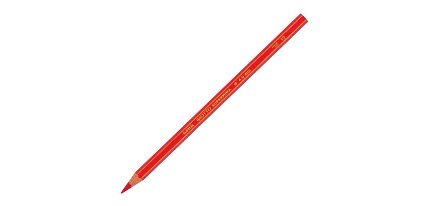 Pastello Supermina - mina 4 mm - rosso 12 - Giotto