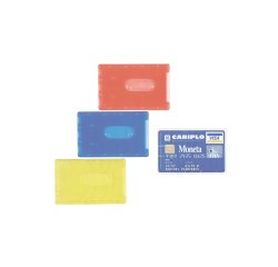 Porta Cards rigido - PVC - 8,5x5,4 cm - colori assortiti - Favorit