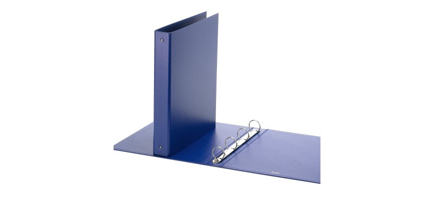 Raccoglitore Europa - 22 x 30 cm - 4 anelli tondi 30 mm - dorso 4 cm - blu - Favorit