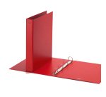 Raccoglitore Europa - 22 x 30 cm - 4 anelli tondi 30 mm - dorso 4 cm - rosso - Favorit