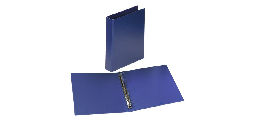 Raccoglitore Europa - 22 x 30 cm - 4 anelli tondi 50 mm - dorso 6 cm - blu - Favorit