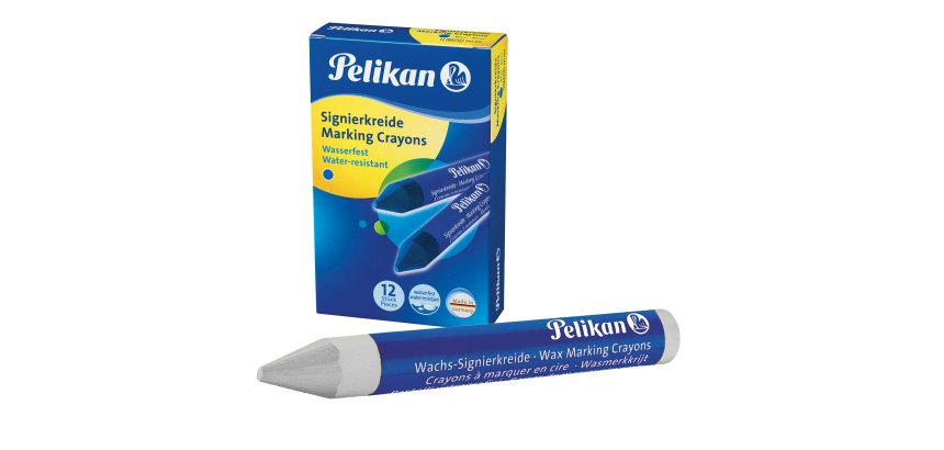 Pastello industriale 762 - bianco - Pelikan - scatola 12 pezzi