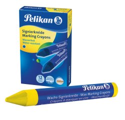 Pastello industriale 762 - giallo - Pelikan - conf. 12 pezzi