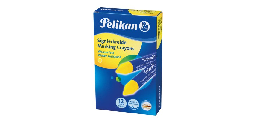 Pastello industriale 762 - giallo - Pelikan - conf. 12 pezzi