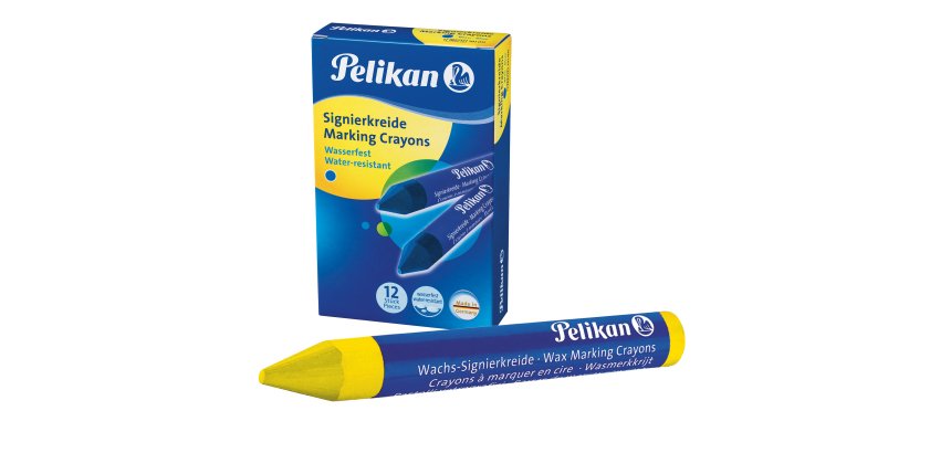 Pastello industriale 762 - giallo - Pelikan - conf. 12 pezzi