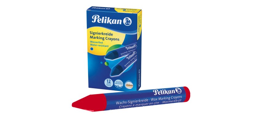 Pastello industriale 762 - rosso - Pelikan - scatola 12 pezzi