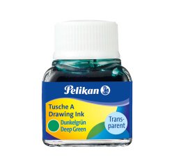 En_tinta china pelikan verde oscuro bote de 10 ml
