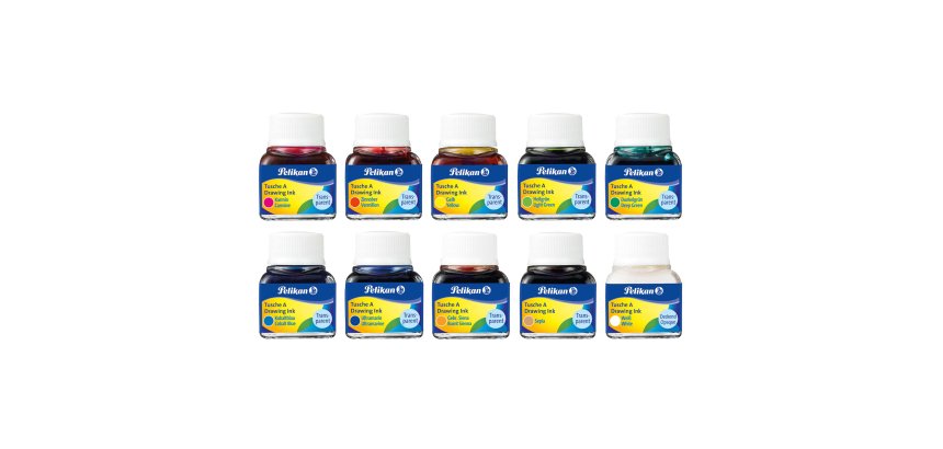 Inchiostro di china 523 - colori assortiti - 10ml - Pelikan