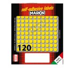 Etichette adesive tonde - in carta - permanenti - diametro 10 mm - 120 et/fg - 10 fogli - giallo - Markin
