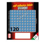 Etichette adesive tonde - in carta - permanenti - diametro 10 mm - 120 et/fg - 10 fogli - blu - Markin