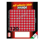 Etichette adesive tonde - in carta - permanenti - diametro 10 mm - 120 et/fg - 10 fogli - rosso - Markin