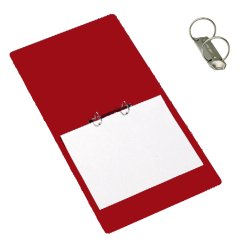 Raccoglitore Presspan - 2 anelli 25 mm - dorso 4 cm - 25x33 cm - rosso - Cartotecnica del Garda