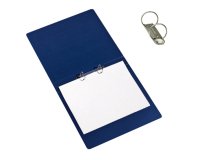 Raccoglitore Presspan - 2 anelli 25 mm - dorso 4 cm - 25x33 cm - blu - Cartotecnica del Garda