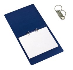 Raccoglitore Presspan - 2 anelli 25 mm - dorso 4 cm - 25x33 cm - blu - Cartotecnica del Garda