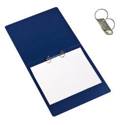 Raccoglitore Presspan - 2 anelli 25 mm - dorso 3 cm - 25x33 cm - blu - Cartotecnica del Garda