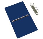 Raccoglitore Presspan - A4 - 4 anelli 25 mm - dorso 4 cm - blu - Cartotecnica del Garda
