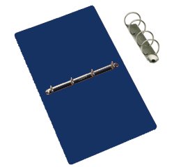 Raccoglitore Presspan - 4 anelli 25 mm - dorso 4 cm - 25x33 cm - blu - Cartotecnica del Garda
