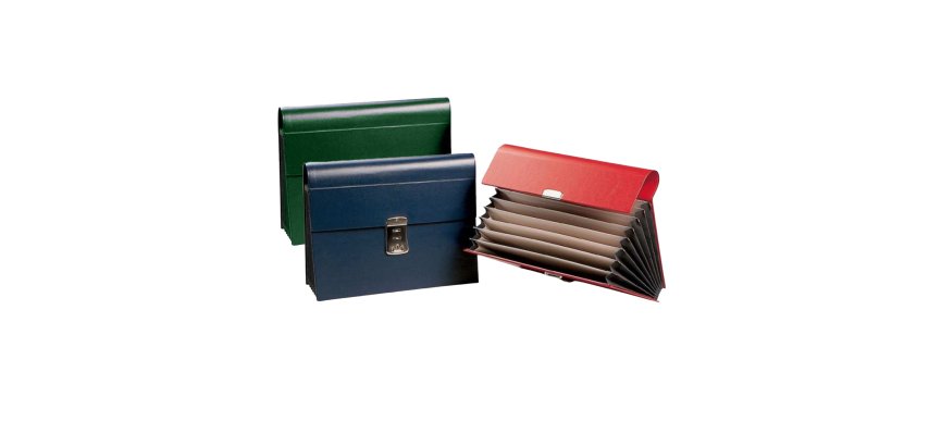 Portadocumenti a soffietto - 8 tasche - 33x23 cm - Fraschini